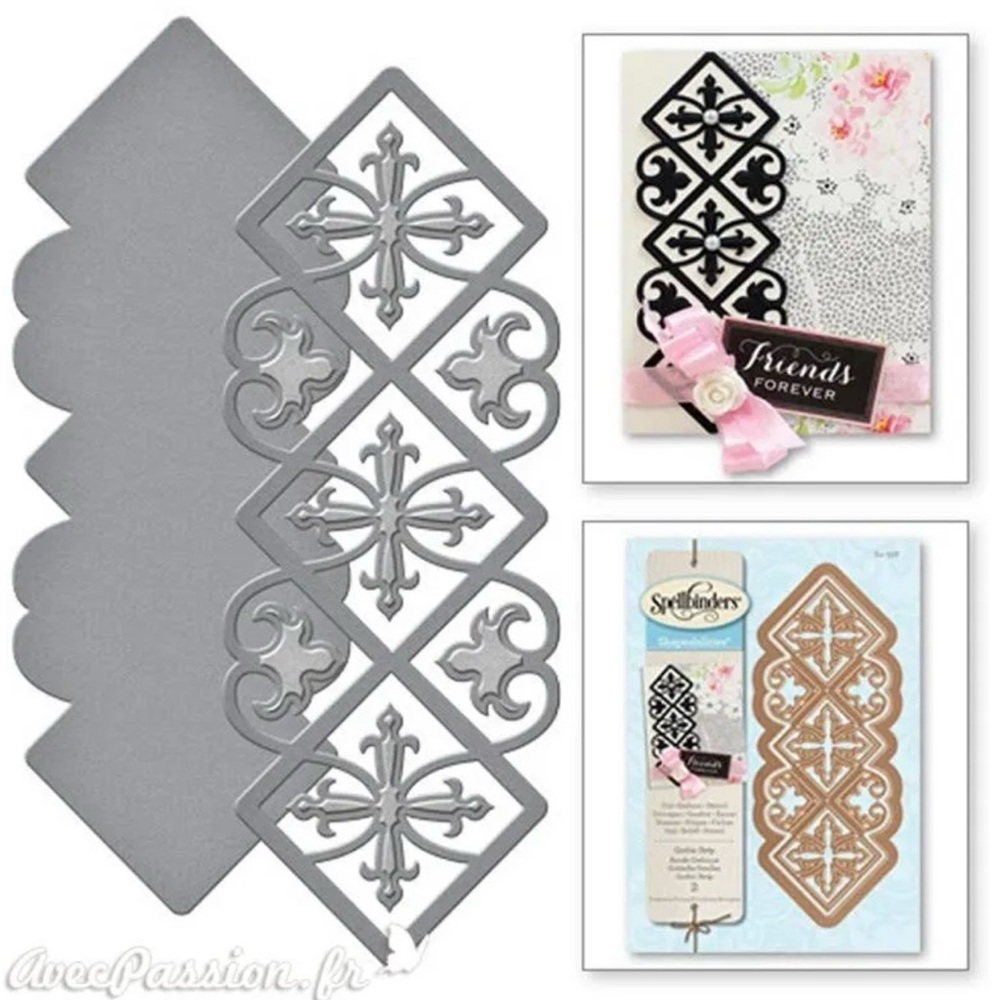 Spellbinders Shapeabilities decorative GOTHIC STRIP 2 pcs